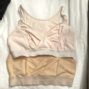 Bravado nursing bras S+ 32-36C-D pink and nude